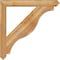 Ekena Millwork Funston Arts and Crafts Rough Sawn Bracket w/ Offset Brace, Western Red Cedar, 6"W x 40"D x 40"H BKT0604X40X40FST03RWR - alternate 4